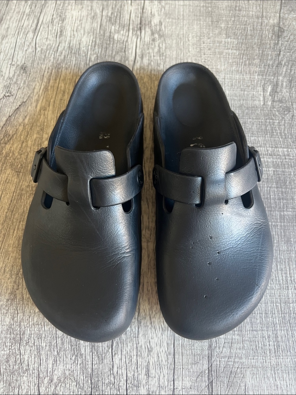 Birkenstock Boston EVA Clogs Women's Size 8 Black Shoes Sandals Garden Nursing